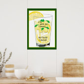 Lemons Lemonade Funny Lucky Poster 20 x 28 (Cuisine)