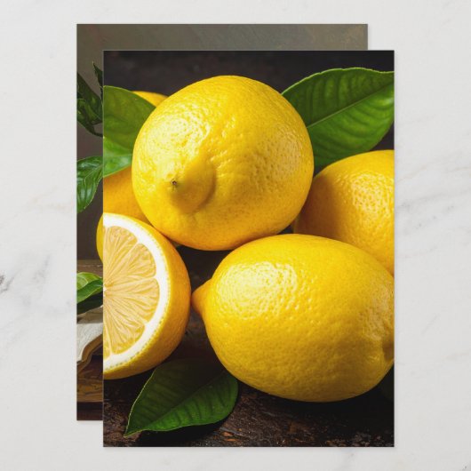 lemons menu (Voorkant / Achterkant)