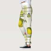 Lemons op Apple Green Stripes Leggings (Links)