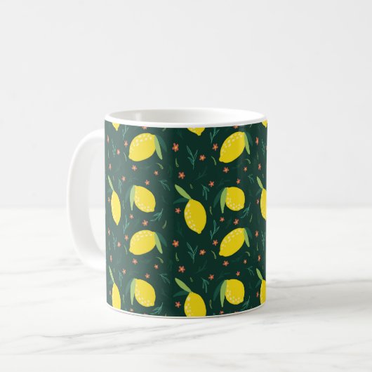 Lemons Patroon Koffiemok (Voorkant links)
