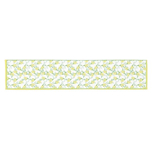 Lemons pattern short table runner korte tafelloper (Horizontaal)