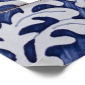 Lemons Portugese Tegels Wedding Seating Chart Poster (Hoek)