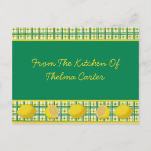 Lemons Recipe Card Briefkaart