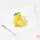 Lemons Ronde Sticker (Envelop)
