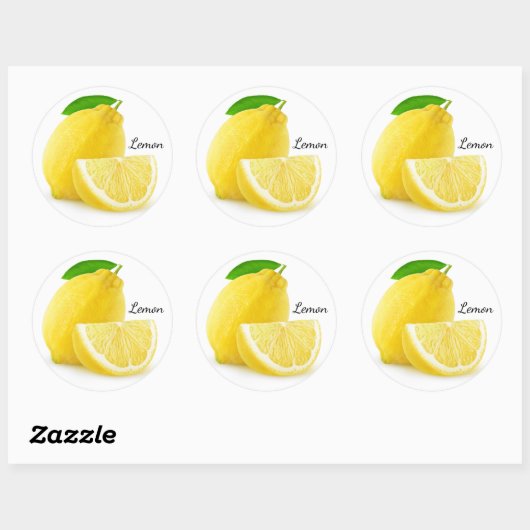 Lemons Ronde Sticker (Vel)