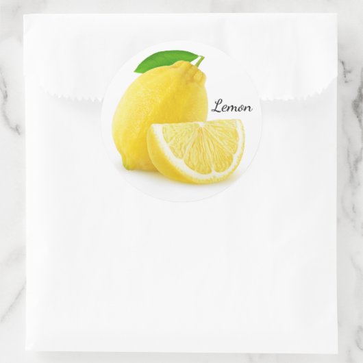Lemons Ronde Sticker (Tas)