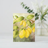 Lemons schilderen briefkaart (Staand voorkant)