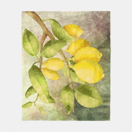 Lemons schilderen fleece deken (Voorkant)