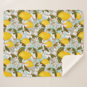Lemons Sherpa Blanket Sherpa Deken (Voorkant (horizontaal))
