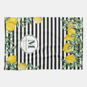 Lemons striped Family Kitchen Custom Theedoek (Horizontaal)
