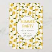 Lemons Summer Party Uitnodiging (Voorkant / Achterkant)
