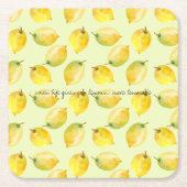 Lemons Vierkante Kartonnen Onderzetter (Voorkant)