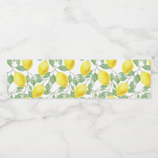 Lemons voor wijnontwerp waterfles etiket (Enkel label)