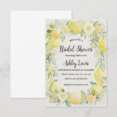 Lemons Vrijgezellenfeest uitnodigen, Lemons douche Kaart (Voorkant / Achterkant)