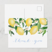 Lemons Waterverf Shower Dank u Briefkaart (Voorkant / Achterkant)