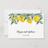 Lemons Wedden dat je een aangepaste FLAT-plaatsing Bedankkaart (Achterkant)