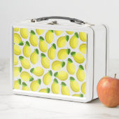 Lemons White Lunch Box (In situ)