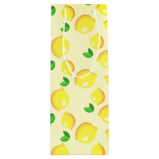 Lemons Wijn of Gift Bag Wijn Cadeautas (Voorkant)