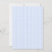 Lemons With Blue Stripes Citrus Wedding Invitation (Dos)
