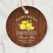 Lemons Wood Limoncello Bedankt Twine Labels (Voorkant)