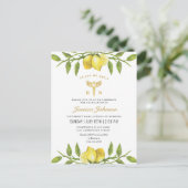 Lemons Wreath Nursing School Graduation Invitation (Debout devant)