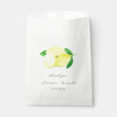 Lemons Yellow Fruit Citrus Waterverf Weddenschap Bedankzakje (Voorkant)