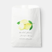 Lemons Yellow Fruit Citrus Waterverf Weddenschap Bedankzakje (Voorkant)