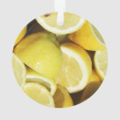 Lemons Yellow Ornament (achterkant)