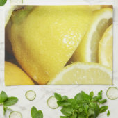 Lemons Yellow Theedoek (Gevouwen)