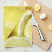 Lemons Yellow Theedoek (Quarter Fold)