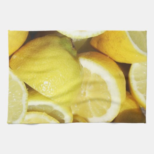 Lemons Yellow Theedoek (Horizontaal)