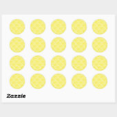 Lemonsegmenten Ronde Sticker (Vel)