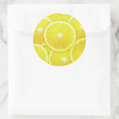 Lemonsegmenten Ronde Sticker (Tas)