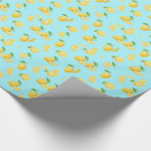 LemonsLightBlue Cadeaupapier (Hoek)