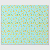 LemonsLightBlue Cadeaupapier (Vlak)