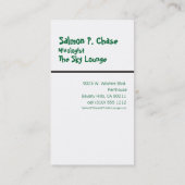 Lemonwater - carte de visite de service (Dos)