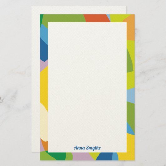 Lemony Fresh Colorful Briefpapier (Voorkant / Achterkant)