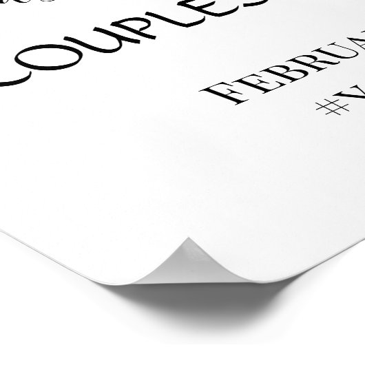 Lemony Greenery Couples Mariage Affiche de bienven (Coin)