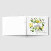 Lemony groen bruiloft gastenboek (Volledig)