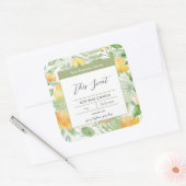 Lemony Yellow en Fern Candle Label (Envelop)