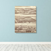 Lemoore, Armona ranches Canvas Afdruk (Insitu (Houten vloer))