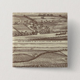 Lemoore, Armona ranches Vierkante Button 5,1 Cm