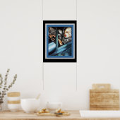 Lempicka Self Portrait Art Deco Poster (Keuken)