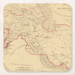 L'Empire des Perses Vierkante Kartonnen Onderzetter