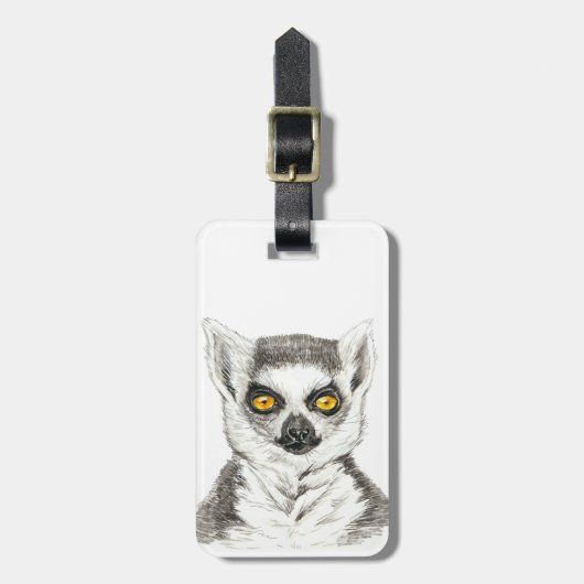 Lemur Bagagelabel (Voorkant verticaal)