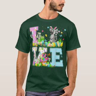 Lemur Easter Egg Hunt Funny Love Lemur Easter Sund T-shirt