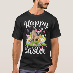 Lemur Easter Egg Hunting Floral Lemur Easter Sunda T-shirt