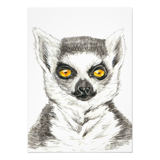 Lemur Foto Afdruk (Voorkant)