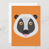 Lemur Invitation Kaart (Voorkant / Achterkant)