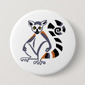 Lemur - knop ronde button 7,6 cm (Voorkant)